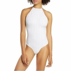 NWT Free People White Bridget Bodysuit Size XS/S